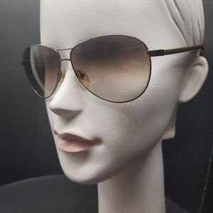 Fendi Selleria sunglasses women's brown gradient logo aviator FS5194 Made Italy